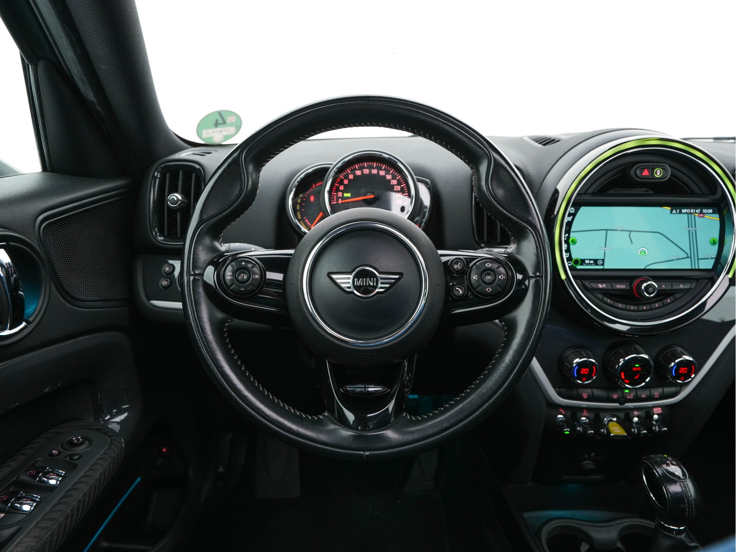 MINI Countryman 2.0 Cooper S E ALL4 Chili Plug-In (INCL-BTW) Aut. *PANO | LEATHER-FABRIC | FULL-LED | SPORT-SEATS | KEYLESS | NAVI-FULLMAP | ECC | AMBIENT-LIGHT | PDC | CRUISE | 18''ALU*