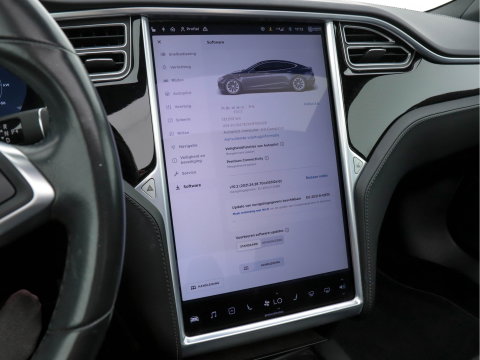 Tesla Model S 235 Kw Base [ 3-Fase-17kW ] {SoH-87%} (INCL-BTW) *PANO | AUTO-PILOT | KEYLESS | FULL-LED | 1/2-LEATHER | NAVI-FULLMAP | SURROUND-VIEW | APP-CONNECT | LANE-ASSIST | DIGI-COCKPIT | DAB | SPORT-SEATS | 19"ALU