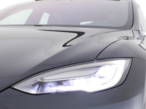 Tesla Model S 235 Kw Base [ 3-Fase-17kW ] {SoH-87%} (INCL-BTW) *PANO | AUTO-PILOT | KEYLESS | FULL-LED | 1/2-LEATHER | NAVI-FULLMAP | SURROUND-VIEW | APP-CONNECT | LANE-ASSIST | DIGI-COCKPIT | DAB | SPORT-SEATS | 19"ALU