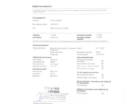 Mercedes-Benz S-Klasse 400d AMG-Line 4-Matic Lang Aut. *PANO | LEATHER | DISTRONIC | BURMESTER | TOPVIEW | KEYLESS | BLINDSPOT | AIRMATIC | FULL-LED |  MEMORY-PACK  | WIDESCREEN-DIGI-COCKPIT | AMBIENTLIGHT |  HEATED/VENTILATED SEATS | ....