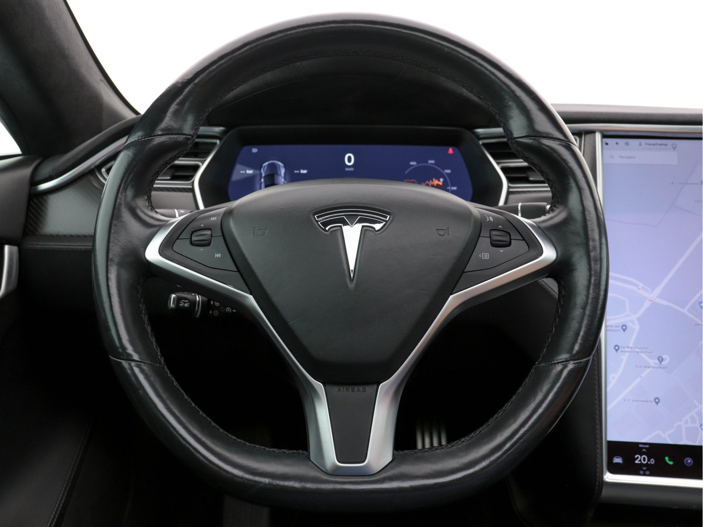 Tesla Model S P85D Performance-Pack AWD [ 3-Fase-17kW ] (INCL-BTW) *PANO | LEATHER | AUTO-PILOT | AIRSUSPENSION | KEYLESS | CAMERA | FULL-LED | ADAPTIVE-CRUISE |  DIGI-COCKPIT | HEATED-SPORTSEATS | 19"ALU*
