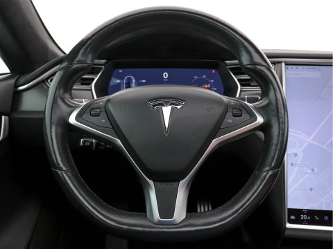 Tesla Model S P85D Performance-Pack AWD [ 3-Fase-17kW ] (INCL-BTW) *PANO | LEATHER | AUTO-PILOT | AIRSUSPENSION | KEYLESS | CAMERA | FULL-LED | ADAPTIVE-CRUISE |  DIGI-COCKPIT | HEATED-SPORTSEATS | 19"ALU*