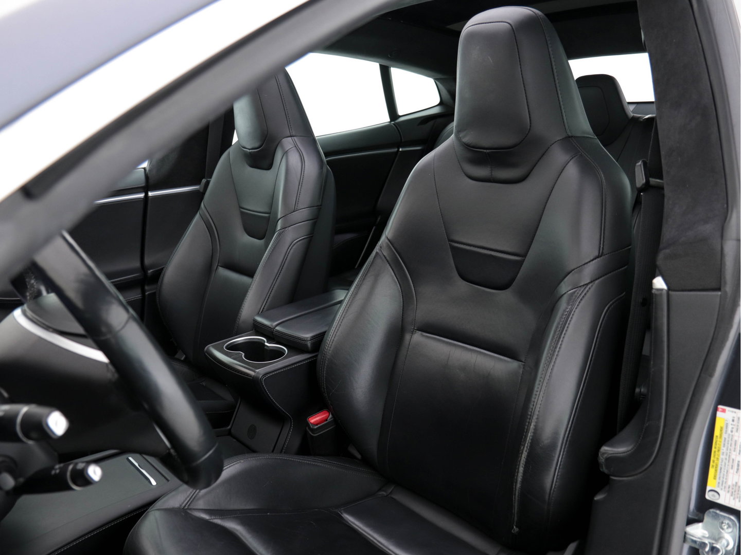 Tesla Model S P85D Performance-Pack AWD [ 3-Fase-17kW ] (INCL-BTW) *PANO | LEATHER | AUTO-PILOT | AIRSUSPENSION | KEYLESS | CAMERA | FULL-LED | ADAPTIVE-CRUISE |  DIGI-COCKPIT | HEATED-SPORTSEATS | 19"ALU*