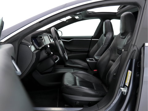 Tesla Model S P85D Performance-Pack AWD [ 3-Fase-17kW ] (INCL-BTW) *PANO | LEATHER | AUTO-PILOT | AIRSUSPENSION | KEYLESS | CAMERA | FULL-LED | ADAPTIVE-CRUISE |  DIGI-COCKPIT | HEATED-SPORTSEATS | 19"ALU*
