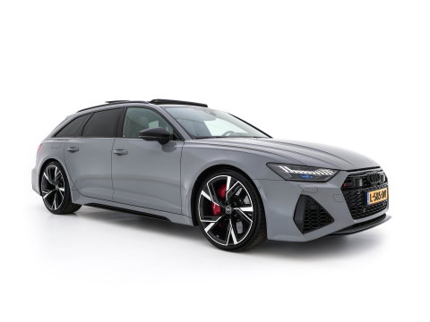 Audi RS6 Avant TFSI Quattro (INCL-BTW) Aut. *CERAMIC-BREAKS | LEATHER | HEAD-UP | LASER-LIGHT | BANG&OLUFSEN-ADVANCED | SOFT-CLOSE | ADAPTIVE-CRUISE | BLINDSPOT | TOPVIEW | MEMORY-PACK | DAB+ | ...