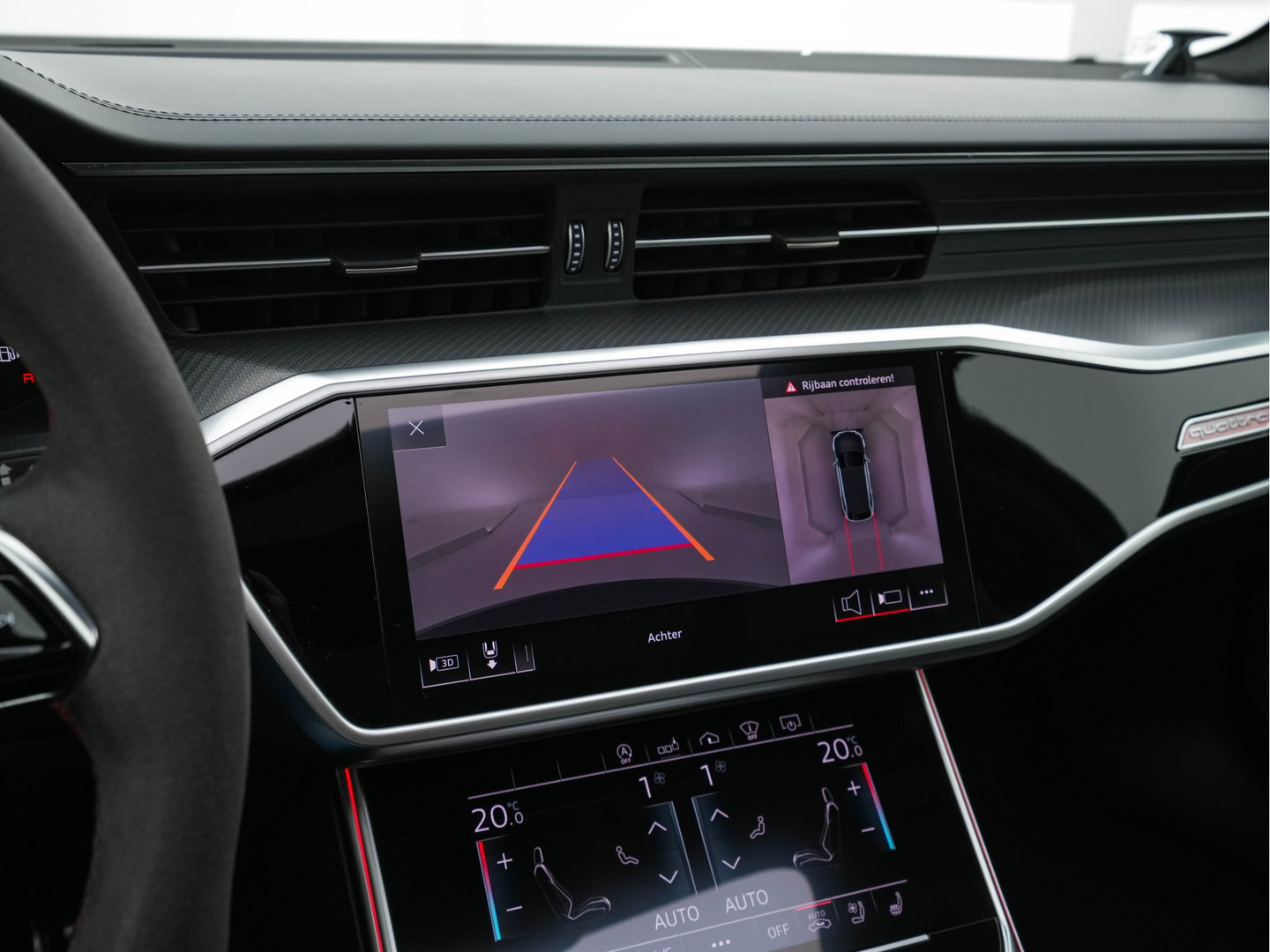 Audi RS6 Avant TFSI Quattro (INCL-BTW) Aut. *CERAMIC-BREAKS | LEATHER | HEAD-UP | LASER-LIGHT | BANG&OLUFSEN-ADVANCED | SOFT-CLOSE | ADAPTIVE-CRUISE | BLINDSPOT | TOPVIEW | MEMORY-PACK | DAB+ | ...