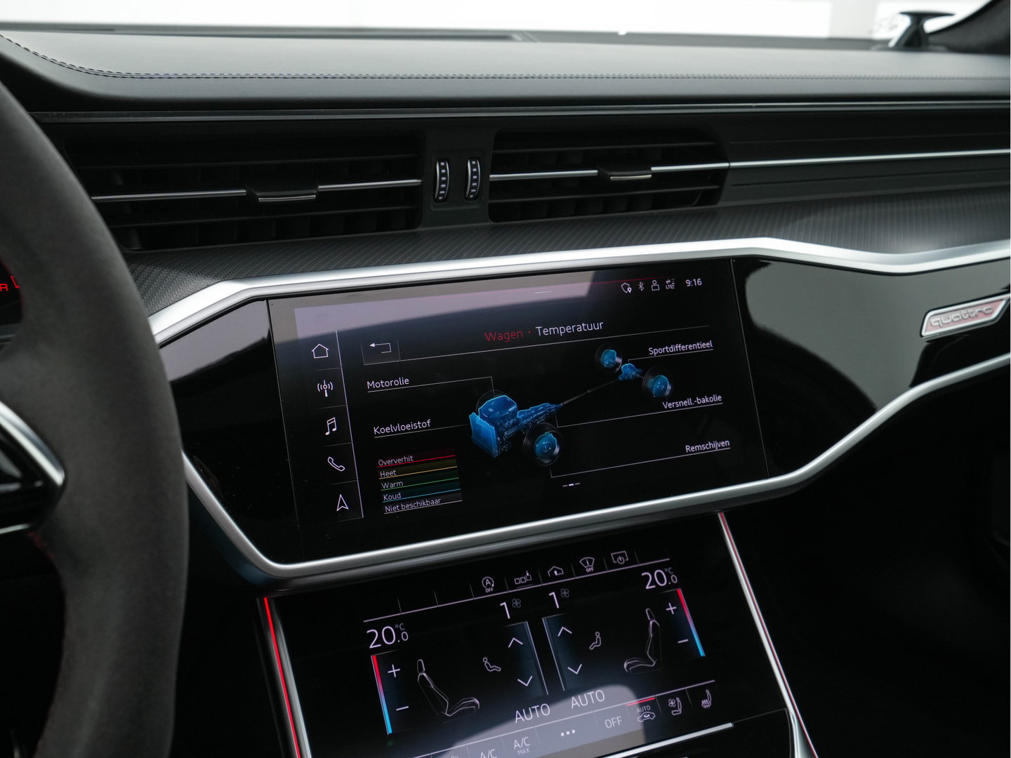 Audi RS6 Avant TFSI Quattro (INCL-BTW) Aut. *CERAMIC-BREAKS | LEATHER | HEAD-UP | LASER-LIGHT | BANG&OLUFSEN-ADVANCED | SOFT-CLOSE | ADAPTIVE-CRUISE | BLINDSPOT | TOPVIEW | MEMORY-PACK | DAB+ | ...