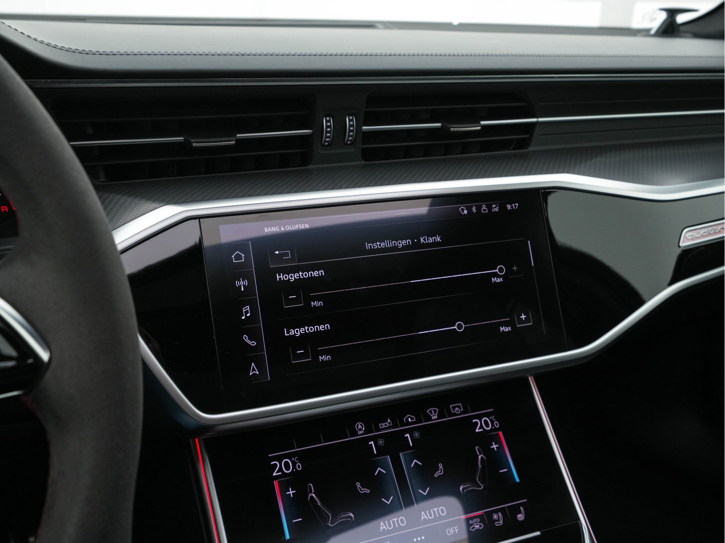 Audi RS6 Avant TFSI Quattro (INCL-BTW) Aut. *CERAMIC-BREAKS | LEATHER | HEAD-UP | LASER-LIGHT | BANG&OLUFSEN-ADVANCED | SOFT-CLOSE | ADAPTIVE-CRUISE | BLINDSPOT | TOPVIEW | MEMORY-PACK | DAB+ | ...