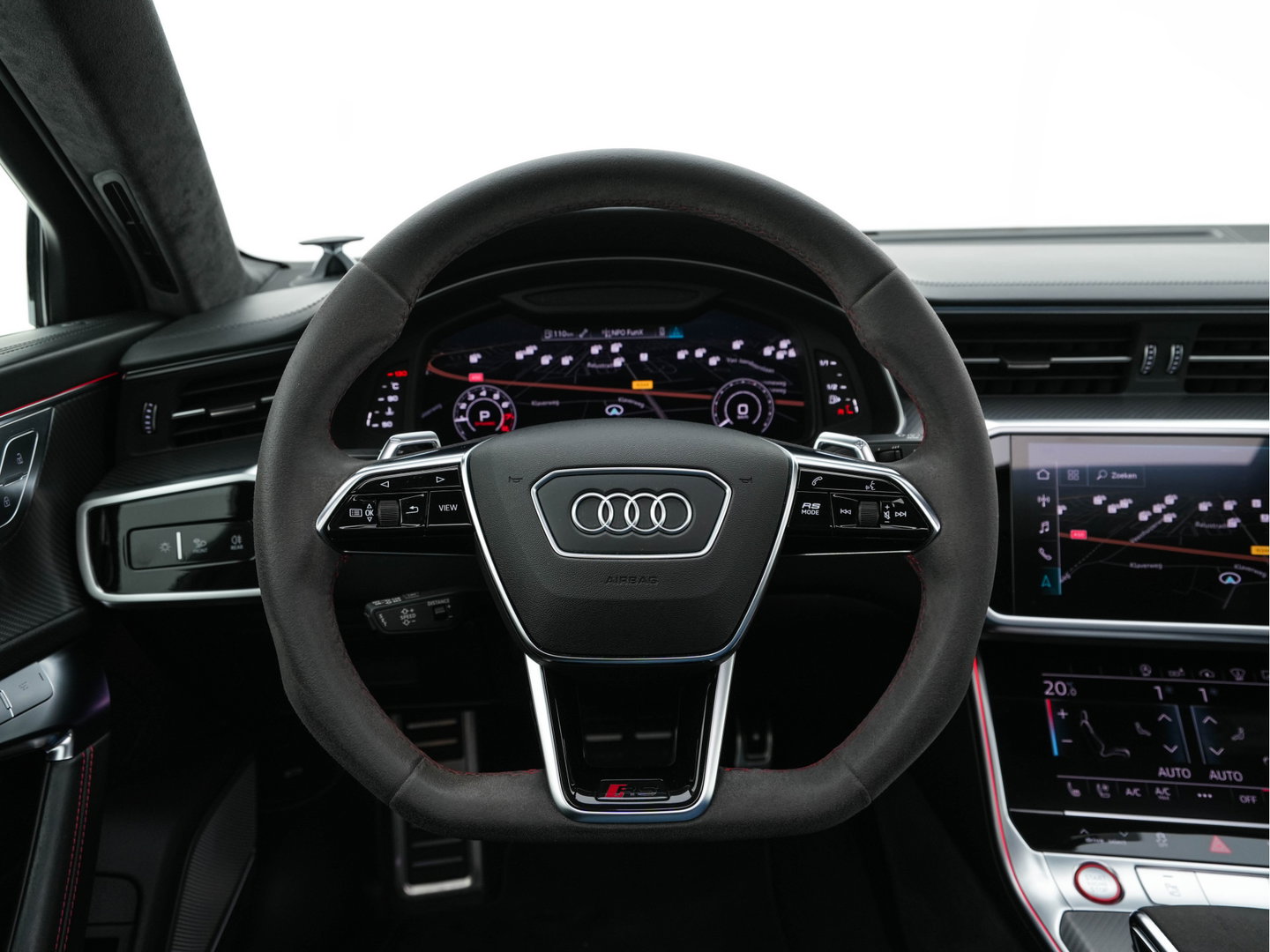 Audi RS6 Avant TFSI Quattro (INCL-BTW) Aut. *CERAMIC-BREAKS | LEATHER | HEAD-UP | LASER-LIGHT | BANG&OLUFSEN-ADVANCED | SOFT-CLOSE | ADAPTIVE-CRUISE | BLINDSPOT | TOPVIEW | MEMORY-PACK | DAB+ | ...