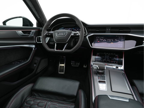 Audi RS6 Avant TFSI Quattro (INCL-BTW) Aut. *CERAMIC-BREAKS | LEATHER | HEAD-UP | LASER-LIGHT | BANG&OLUFSEN-ADVANCED | SOFT-CLOSE | ADAPTIVE-CRUISE | BLINDSPOT | TOPVIEW | MEMORY-PACK | DAB+ | ...