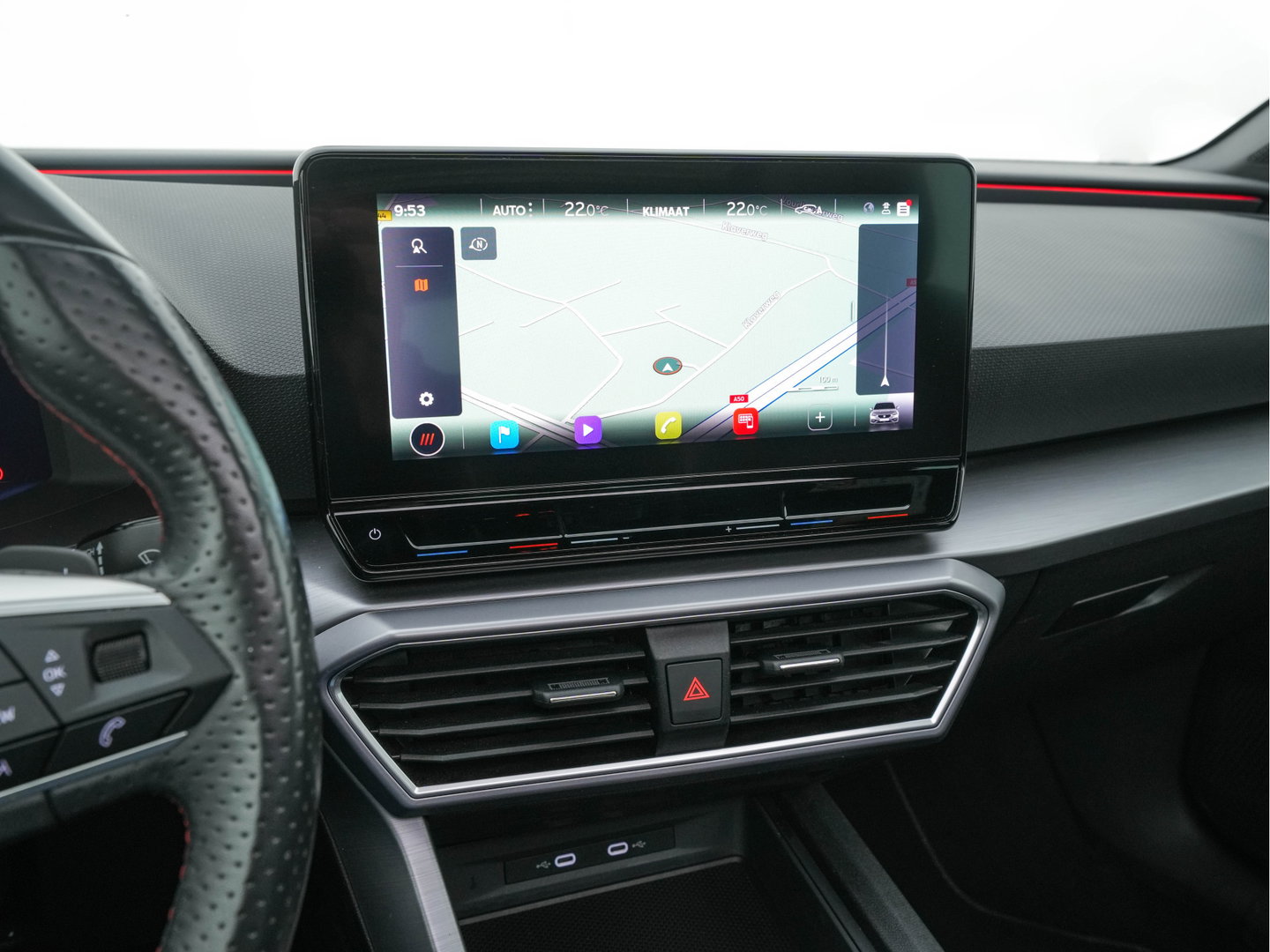 SEAT Leon Sportstourer 2.0 TDI FR Business Intense (INCL-BTW) Aut.  *PANO | FULL-LED | ADAPTIVE-CRUISE | DIGI-COCKPIT | NAVI-FULLMAP | LEATHER-MICROFIBRE | CARPLAY | KEYLESS | SHIFT-PADDLES | SPORT-SEATS | AMBIENT-LIGHT | CAMERA | 17''ALU | T