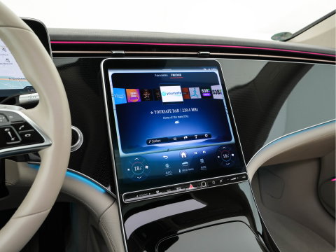 Mercedes-Benz EQS 350 Business Line 90 kWh {SOH-100%} [3-Fase-11kW] (INCL-BTW) Aut. *PANO | LEATHER | FULL-LED | MEMORY-PACK | HEATED-COMFORTSEATS | DIGI-COCKPIT | CAMERA | AMBIENT-LIGHT | NAVI-FULLMAP | BLIND-SPOT | KEYLESS | CARPLAY | PRIVACY-GLASS |