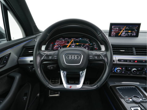 Audi SQ7 4.0 TDI Quattro Pro Line + Aut. *PANO | LEATHER | FULL-LED | DIGI-COCKPIT | BOSE-SOUND | KEYLESS | CAMERA | NAVI-FULLMAP | HEATED/VENTILATED-COMFORTSEATS | SHIFT-PADDLES | CARBON-INLAY | ECC | ADAPTIVE-CRUISE |