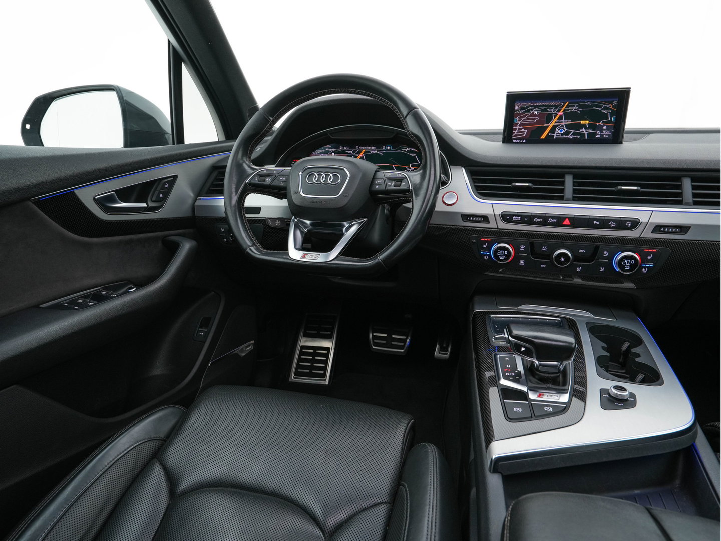 Audi SQ7 4.0 TDI Quattro Pro Line + Aut. *PANO | LEATHER | FULL-LED | DIGI-COCKPIT | BOSE-SOUND | KEYLESS | CAMERA | NAVI-FULLMAP | HEATED/VENTILATED-COMFORTSEATS | SHIFT-PADDLES | CARBON-INLAY | ECC | ADAPTIVE-CRUISE |