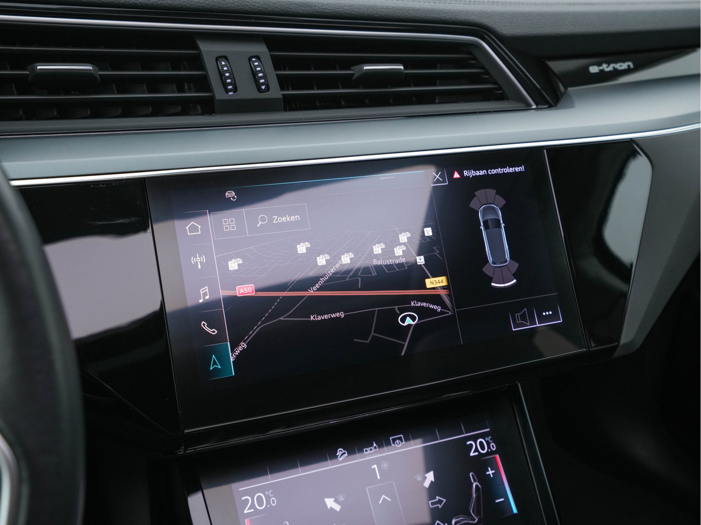 Audi e-tron 50 Quattro Advanced [ 3-Fase-11kW ] [ SOH-100% ] (INCL-BTW) *HEATPUMP | PANO | LEATHER | DIGI-COCKPIT | FULL-LED | MEMORY-PACK |  KEYLESS | NAVI-FULLMAP | TOWBAR | SHIFTPADDLES | COMFORTSEATS | 20"ALU*