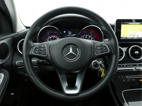 Mercedes-Benz C-Klasse Estate (⚠️) 350 e Avantgarde (INCL-BTW ) Aut *NAVI-FULLMAP | FULL-LED | LEATHER-FABRIC | CAMERA | AIRMATIC | ECC | PDC | CRUISE | HEATED-SPORTSEATS | SHIFT-PADDLES |  17"ALU*
