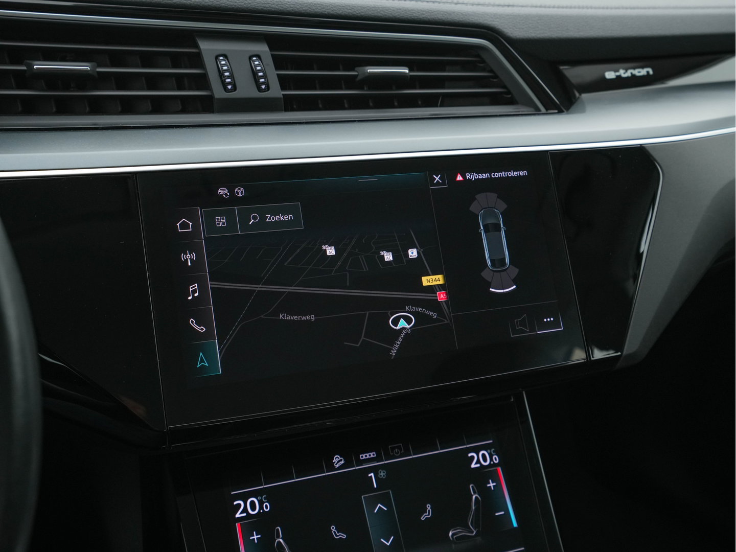 Audi e-tron Sportback 55 Quattro Business edition 95 kWh [ 3-Fase-11kW ] {SOH-100%} (INCL-BTW) *DIGI-COCKPIT | FULL-LED | MEMORY-PACK | DAB | KEYLESS | NAVI-FULLMAP | SHIFTPADDLES | AUDI-SOUND | COMFORTSEATS | 20''ALU*
