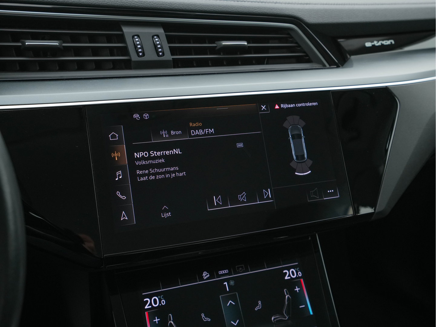 Audi e-tron Sportback 55 Quattro Business edition 95 kWh [ 3-Fase-11kW ] {SOH-100%} (INCL-BTW) *DIGI-COCKPIT | FULL-LED | MEMORY-PACK | DAB | KEYLESS | NAVI-FULLMAP | SHIFTPADDLES | AUDI-SOUND | COMFORTSEATS | 20''ALU*