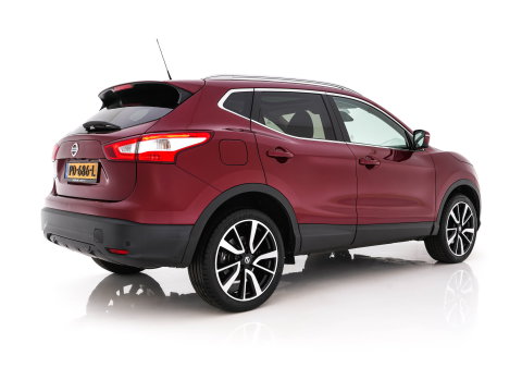 Nissan QASHQAI 1.2 Tekna *PANO | LEATHER | TOPVIEW | BLINDSPOT | LED-LIGHTS | NAVI-FULLMAP | HEATED-COMFORTSEATS | KEYLESS | DAB+ | PRIVACY-GLASS | ECC | AMBIENTLIGHT | LANE-ASSIST | PDC | 19''ALU*
