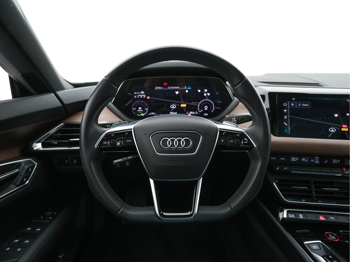 Audi e-tron GT edition ZERO 93 kWh [ 3-Fase-11kW ] {SoH-90%} (INCL-BTW) *PANO | FULL-LED | LEATHER | AUDI-SOUND | KEYLESS | DIGI-COCKPIT | NAVI-FULLMAP | HEATED-SPORTSEATS | CAMERA | DAB | KEYLESS | SHIFTPADDLES | 20''ALU*