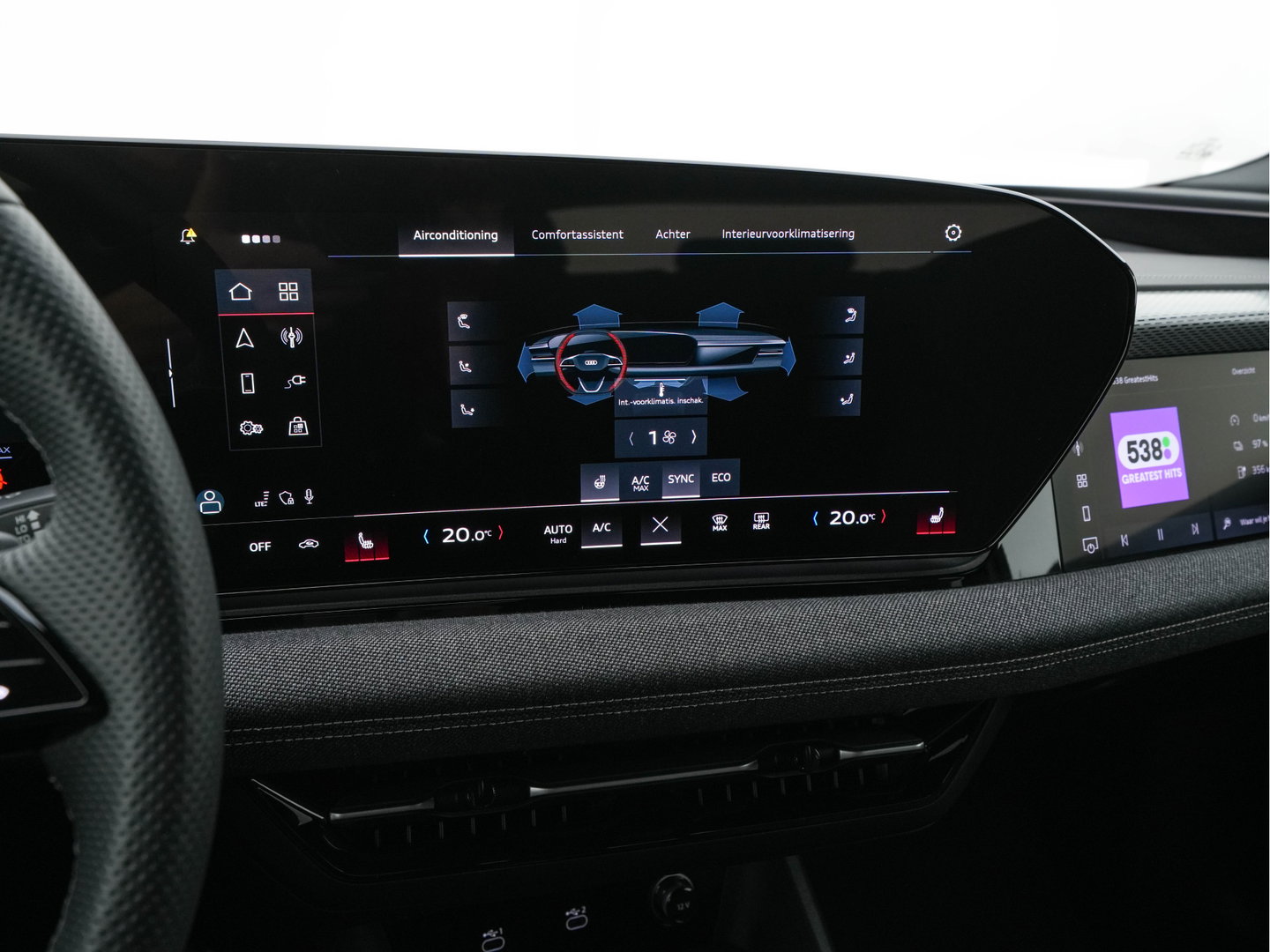 Audi A6 E-tron- Avant S edition 83 kWh [ 3-Fase-11kW ] {SOH-100%} (INCL-BTW) *MATRIX-LED | ADAPTIVE-CRUISE | TOP-VIEW | BLINDSPOT | KEYLESS | MEMORY-PACK | WIDESCREEN-COCKPIT | PRIVACY-GLASS | SHIFT-PADDLES | HEATED-SPORTSEATS | TOWBAR | 21''ALU*