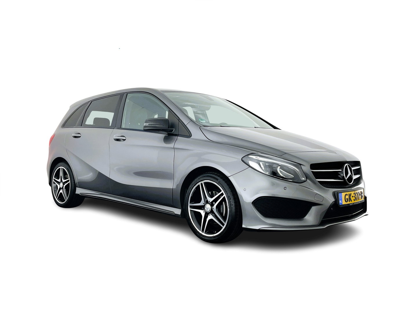 Mercedes-Benz B-Klasse 180 AMG Night pakket Ambition Aut. *LEATHER-MICROFIBRE | CARBON-INLAY | FULL-LED | HEATED-SPORTSEATS | NAVI-FULLMAP | SHIFTPADDLES | PRIVACYGLASS | ECC | PDC | CRUISE | TOWBAR  | KEYLESS | 18''ALU *
