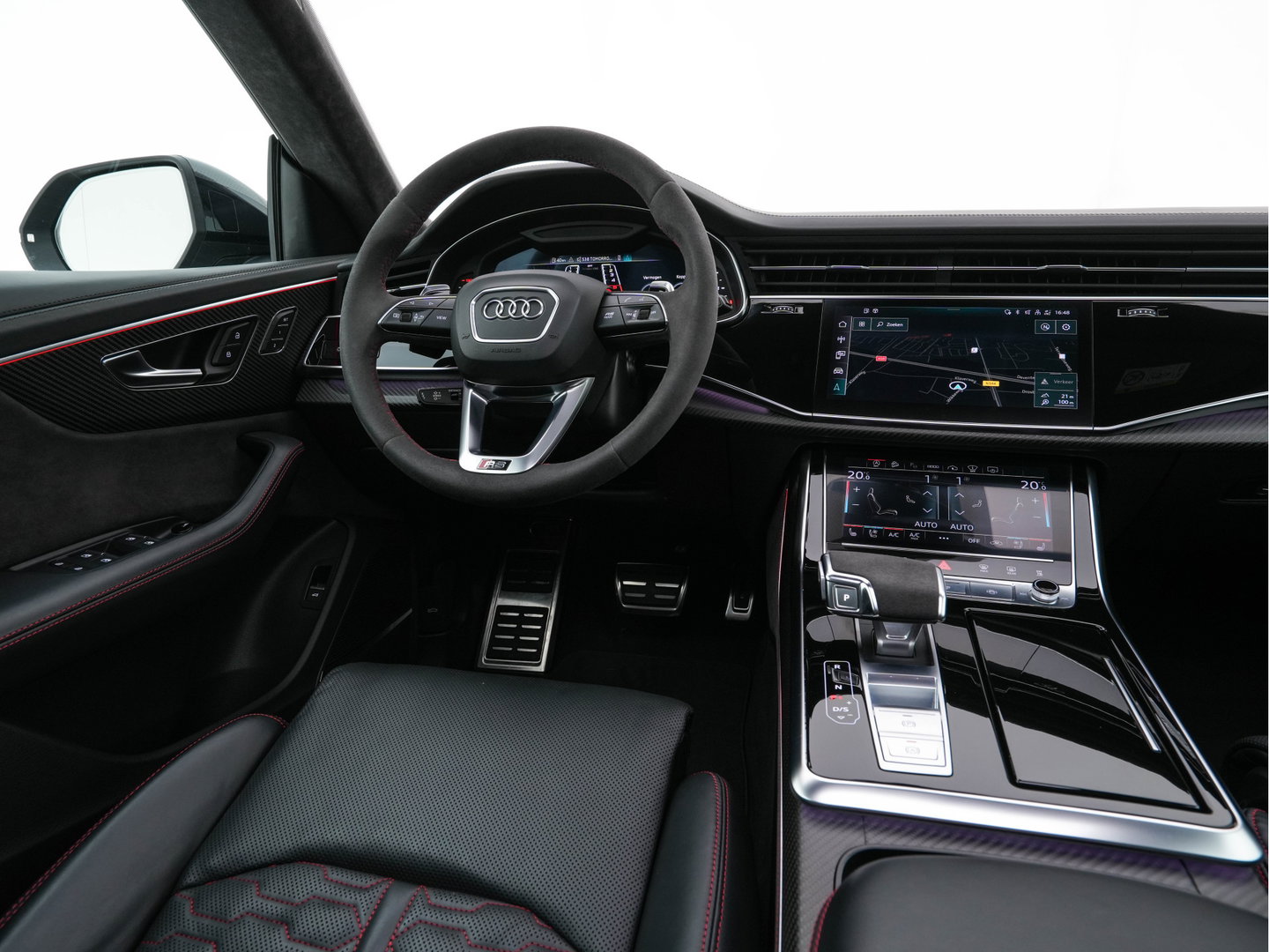 Audi RS Q8 4.0 TFSI Quattro * PANO | MILLTEK-EXHAUST | CERAMIC-BRAKES | CARBON-PACK | LEATHER | MEMORY-PACK | 4-WHEEL-STEERING | AIRSUSPENSION | BANG&OLUFSEN | ADAPTIVE-CRUISE | BLINDSPOT | TOPVIEW | SOFTCLOSE |  ....