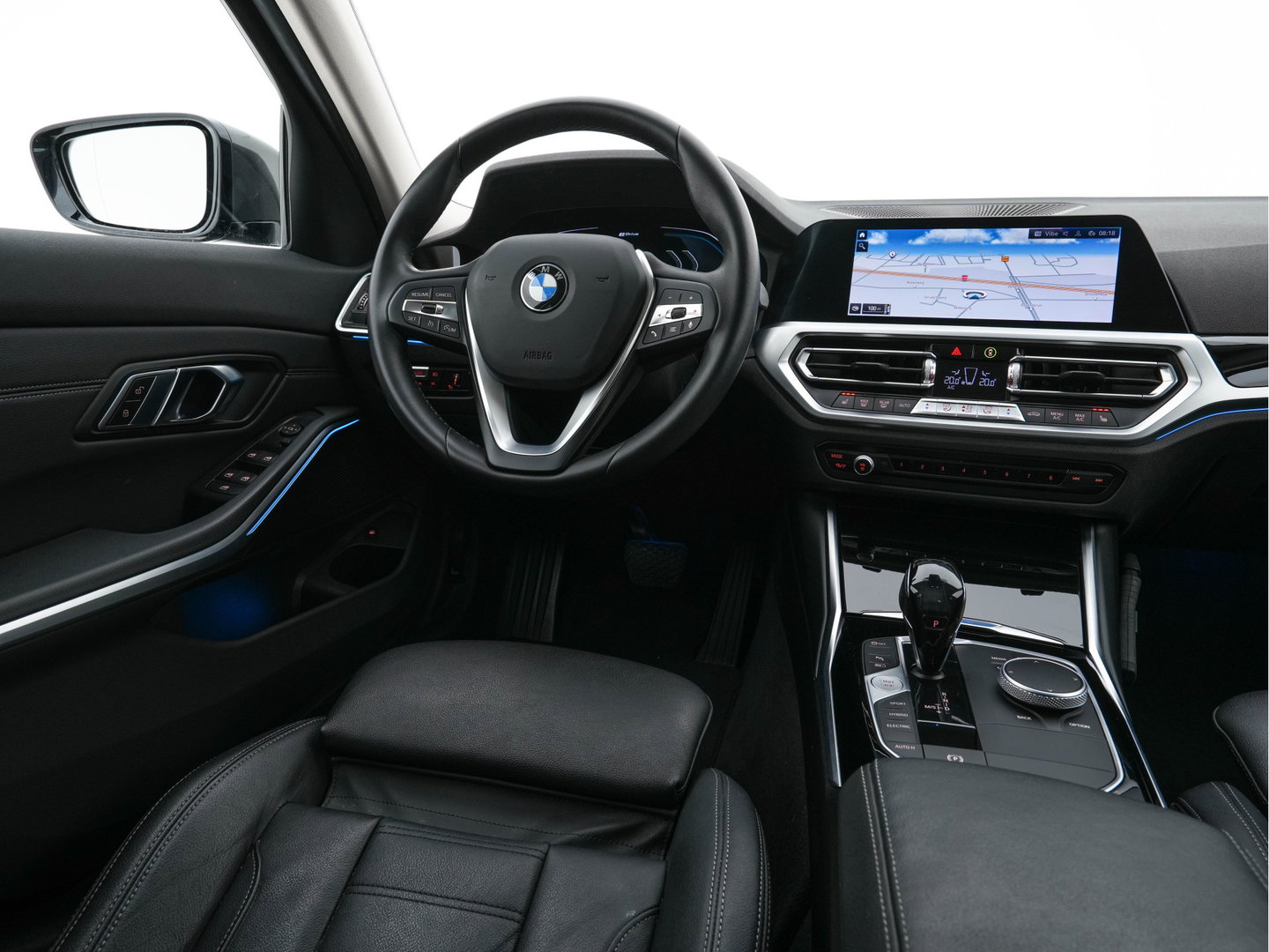 BMW 3-serie 330e eDrive Edition (Plug-In) (INCL-BTW) Aut. *LEATHER | FULL-LED | DIGI-COCKPIT | HEATED-SPORTSEATS | PRIVACYGLASS | AMBIENTLIGHT | DAB | NAVI-FULLMAP | ECC | CARPLAY | PDC | CRUI/SE | 18''ALU*