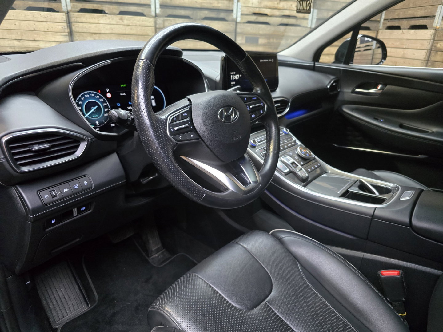 Hyundai Santa Fe 1.6 T-GDI PHEV Premium Sky 7p. Leder Pano Clima Navi HUD Camera 19"LM SOH 98%