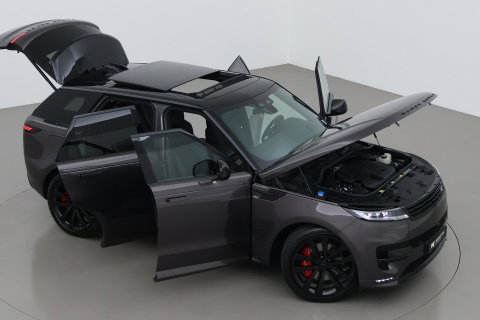 Land Rover Range Rover Sport 3.0 P550e Autobiography PHEV | Performance-voorstoelen | Black Pack | Massage | Meridian Surround | Koelbox | ClearSight | Trekhaak | 23 Inch