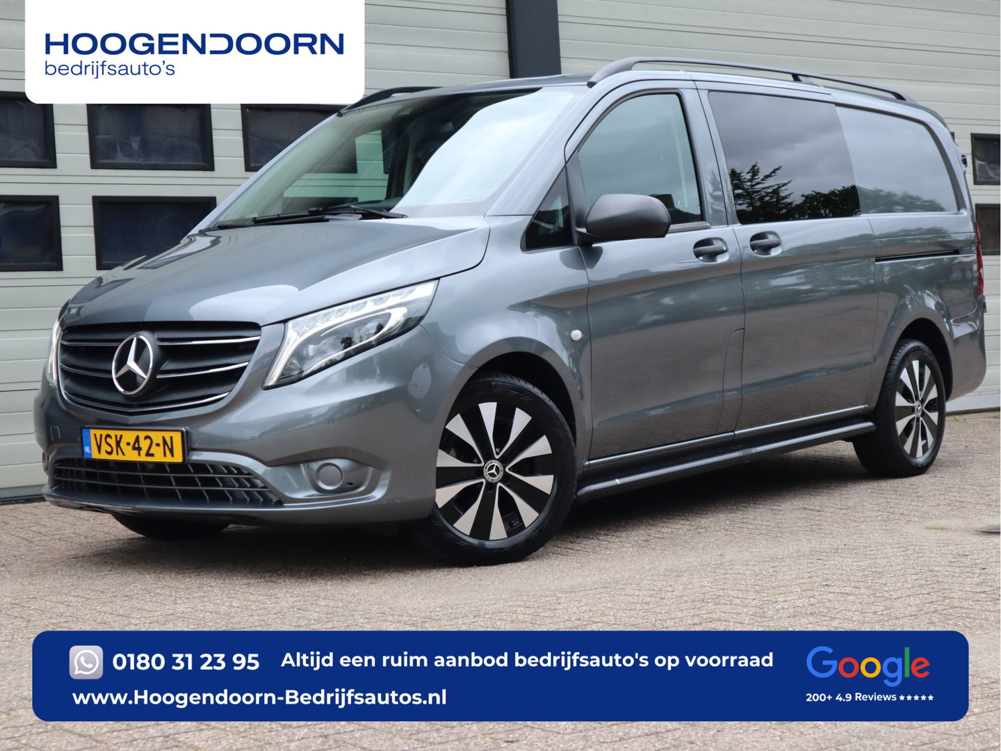 Mercedes-Benz Vito 116 CDI Automaat Euro 6 - DC 5 Pers. - 2x Schuifdr - A.Deuren - LED - Cruise - Camera