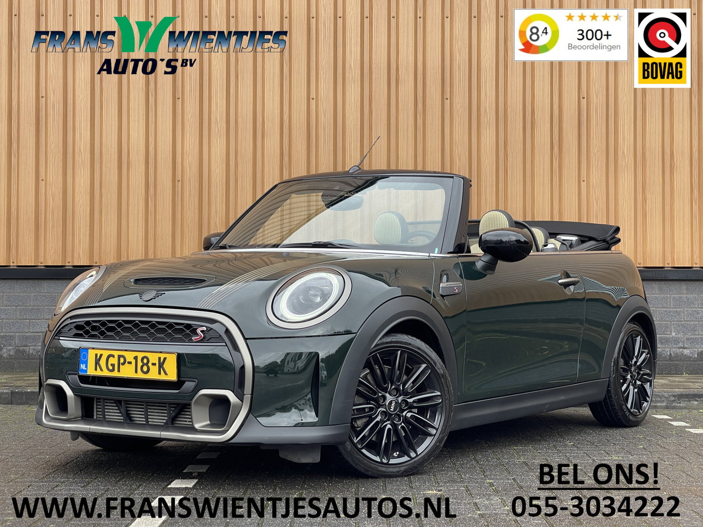 MINI Cabrio 2.0 Cooper S Rockingham GT Resolute Edition | Apple Carplay | LED | Sfeerverlichting | Keyless | DAB+ | Cruise Control |