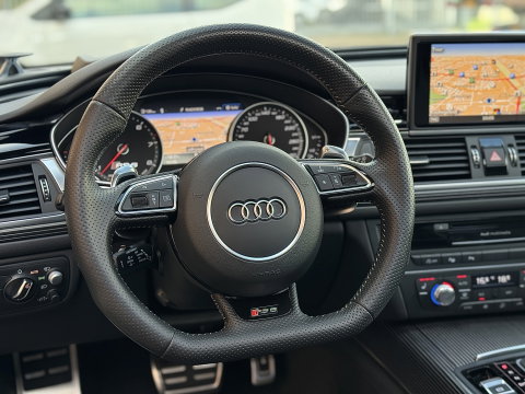 Audi A6 Avant 4.0 TFSI RS 6 quattro Pro Line Plus | Milltek | Keramisch | B&O Advanced | Dynamic Plus | Head-Up Display | Nightvision | Panoramadak | 360° Camera | Softclose | Leder | Keyless | DAB |