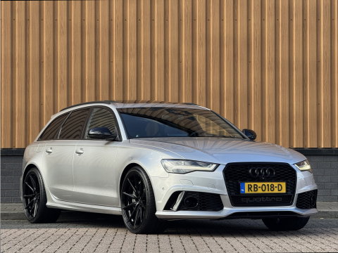 Audi A6 Avant 4.0 TFSI RS 6 quattro Pro Line Plus | Milltek | Keramisch | B&O Advanced | Dynamic Plus | Head-Up Display | Nightvision | Panoramadak | 360° Camera | Softclose | Leder | Keyless | DAB |