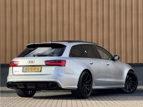 Audi A6 Avant 4.0 TFSI RS 6 quattro Pro Line Plus | Milltek | Keramisch | B&O Advanced | Dynamic Plus | Head-Up Display | Nightvision | Panoramadak | 360° Camera | Softclose | Leder | Keyless | DAB |