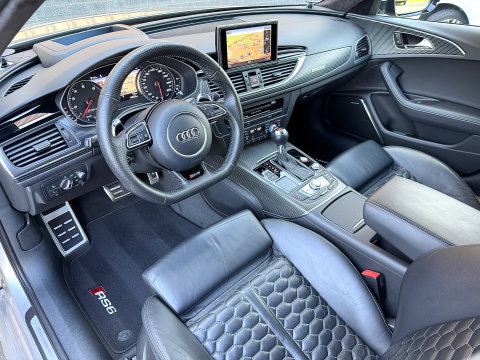 Audi A6 Avant 4.0 TFSI RS 6 quattro Pro Line Plus | Milltek | Keramisch | B&O Advanced | Dynamic Plus | Head-Up Display | Nightvision | Panoramadak | 360° Camera | Softclose | Leder | Keyless | DAB |