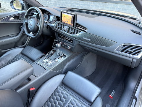 Audi A6 Avant 4.0 TFSI RS 6 quattro Pro Line Plus | Milltek | Keramisch | B&O Advanced | Dynamic Plus | Head-Up Display | Nightvision | Panoramadak | 360° Camera | Softclose | Leder | Keyless | DAB |