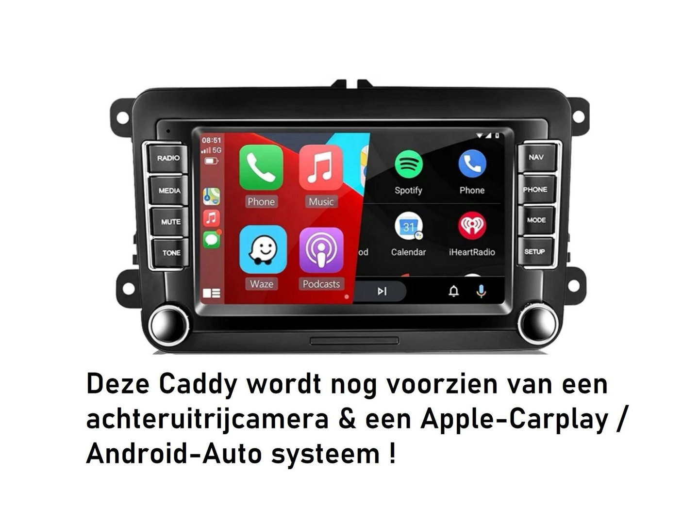 Volkswagen Caddy Maxi 2.0 TDI L2H1 BMT Maxi "INCL BTW / Marge" Origineel NL! Apple-carplay / Android-auto Trekhaak Garantie Airco