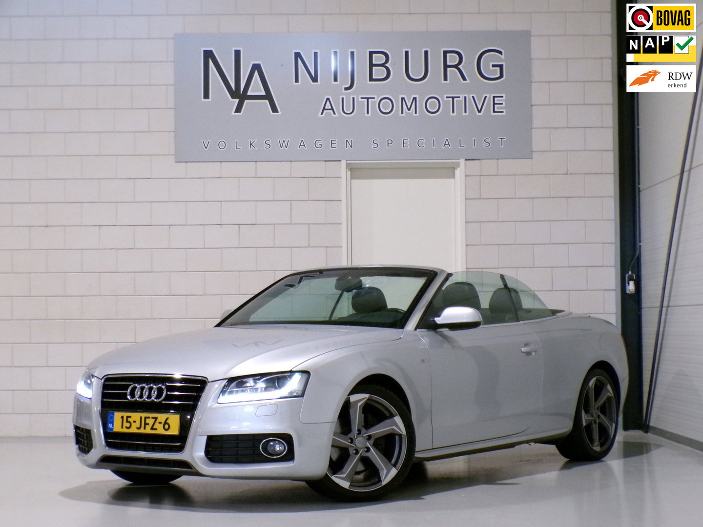 Audi A5 Cabriolet 2.0 TFSI S-Line "Origineel NL!" 2x S line Stoelverwarming Leer Bang & Olufsen Xenon-LED 19"Velgen Parkeersensor