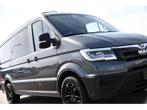 MAN TGE 3.180 35 2.0 L3H2 DC PB Edition Camera, Cruise, Carplay, LED, 177pk, Automaat, Sensoren, Multimedia, Uniek!