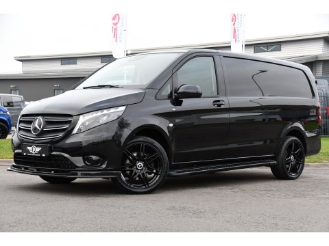 Mercedes-Benz Vito 119 CDI L2 Black Edition Camera, Cruise, Carplay, LED, Automaat, 190pk, Trekhaak, Multimedia, Sensoren, Uniek!