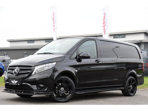 Mercedes-Benz Vito 119 CDI L2 Black Edition Camera, Cruise, Carplay, LED, Automaat, 190pk, Trekhaak, Multimedia, Sensoren, Uniek!