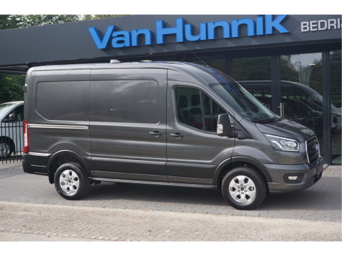 Ford Transit 350M L2H2 Limited AUT-8 165PK BPM VRIJ Navi, 360 Cam, ACC, Xenon, Lm Velg, Trekhaak!! NR. A114