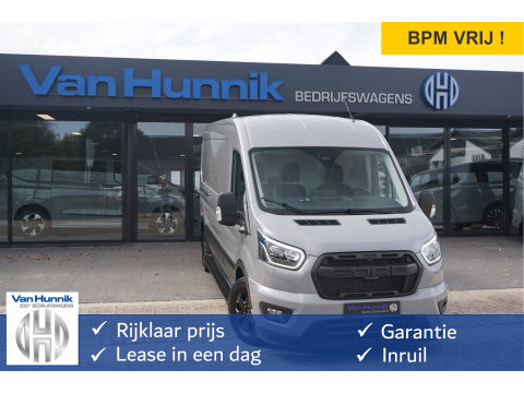 Ford Transit 350L L3H2 Raptor AUT-8 165PK BPM VRIJ Navi, Camera, Xenon, ACC, Trekhaak, 2x Schuifdeur!! NR. 204