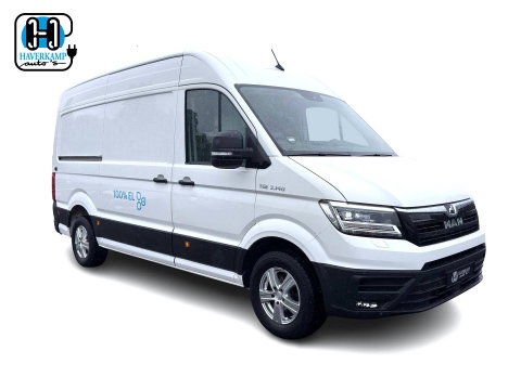 MAN eTGE Basis 36 kWh L3 H3 (2-Fase) {Soh-86%} Aut. *HEATPUMP | NAVI-FULLMAP | AIRCO | CRUISE | CAMERA | HEATED-ERGO-SEATS | PDC | DAB | WIFI | FULL-LED | CCS-FASTLOADER | 18"ALU*