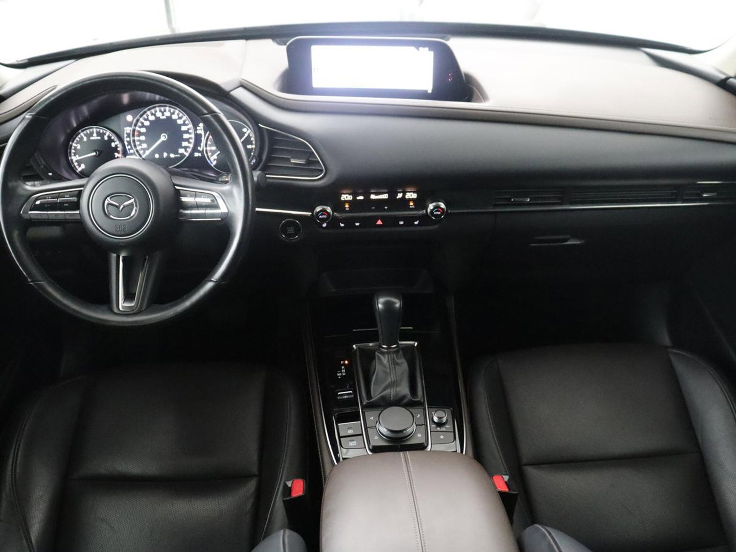 Mazda CX-30 2.0 e-SkyActiv-X M Hybrid Luxury | Trekhaak | Leder | Stuur/stoel verwarming | Adaptive cruise | Head up | 360 camera | Carplay | Climate control | BOSE sound |