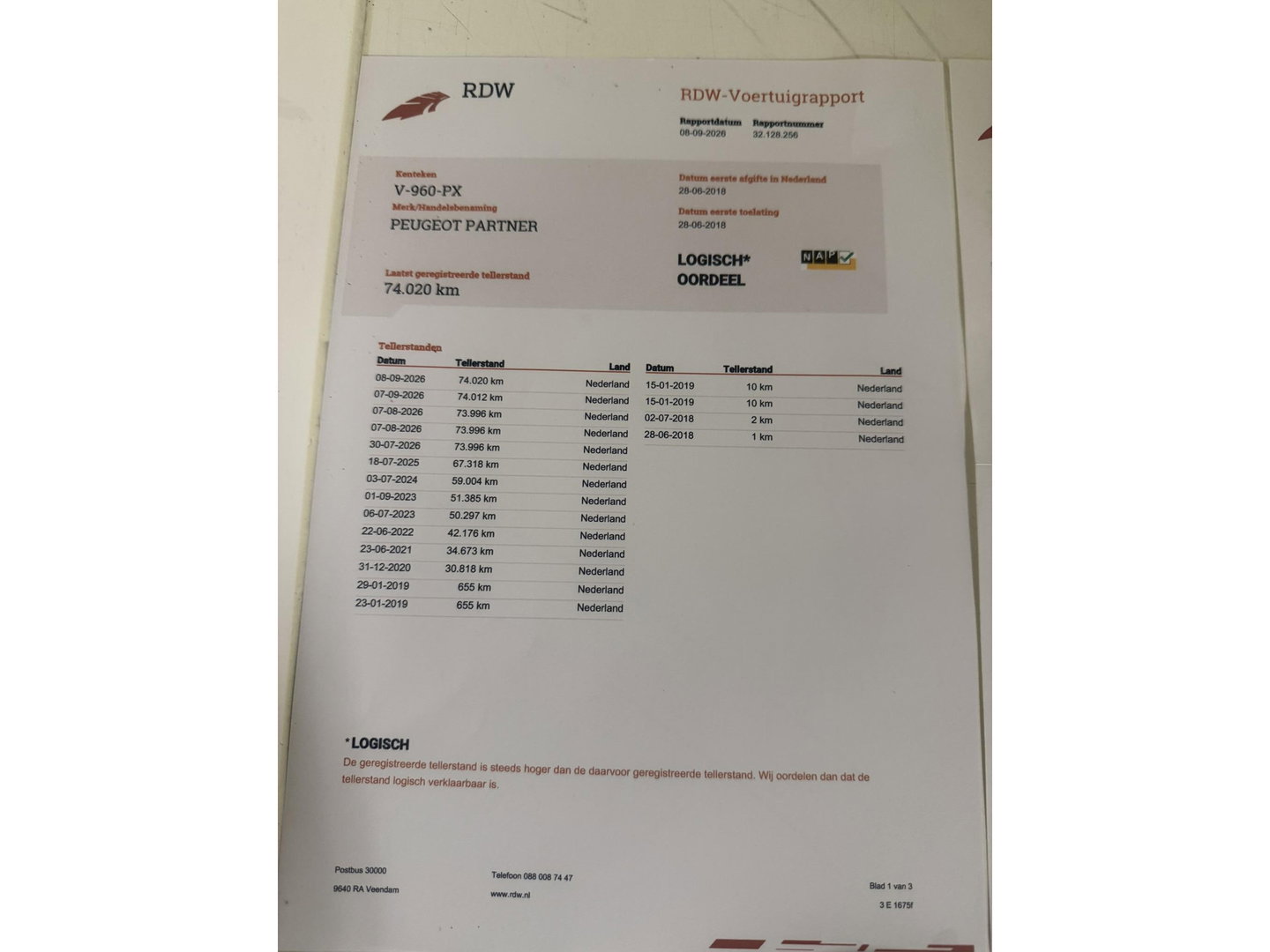 Peugeot Partner 120 1.6 BlueHDi 75 L1 Koel vries - 20 gr