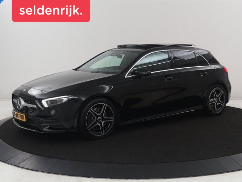 Mercedes-Benz A-Klasse 250 Premium Plus | AMG Line | Panoramadak | Trekhaak | Sfeerverlichting | Leder/alcantara | Burnmeister | Full LED | Stoelverwarming |