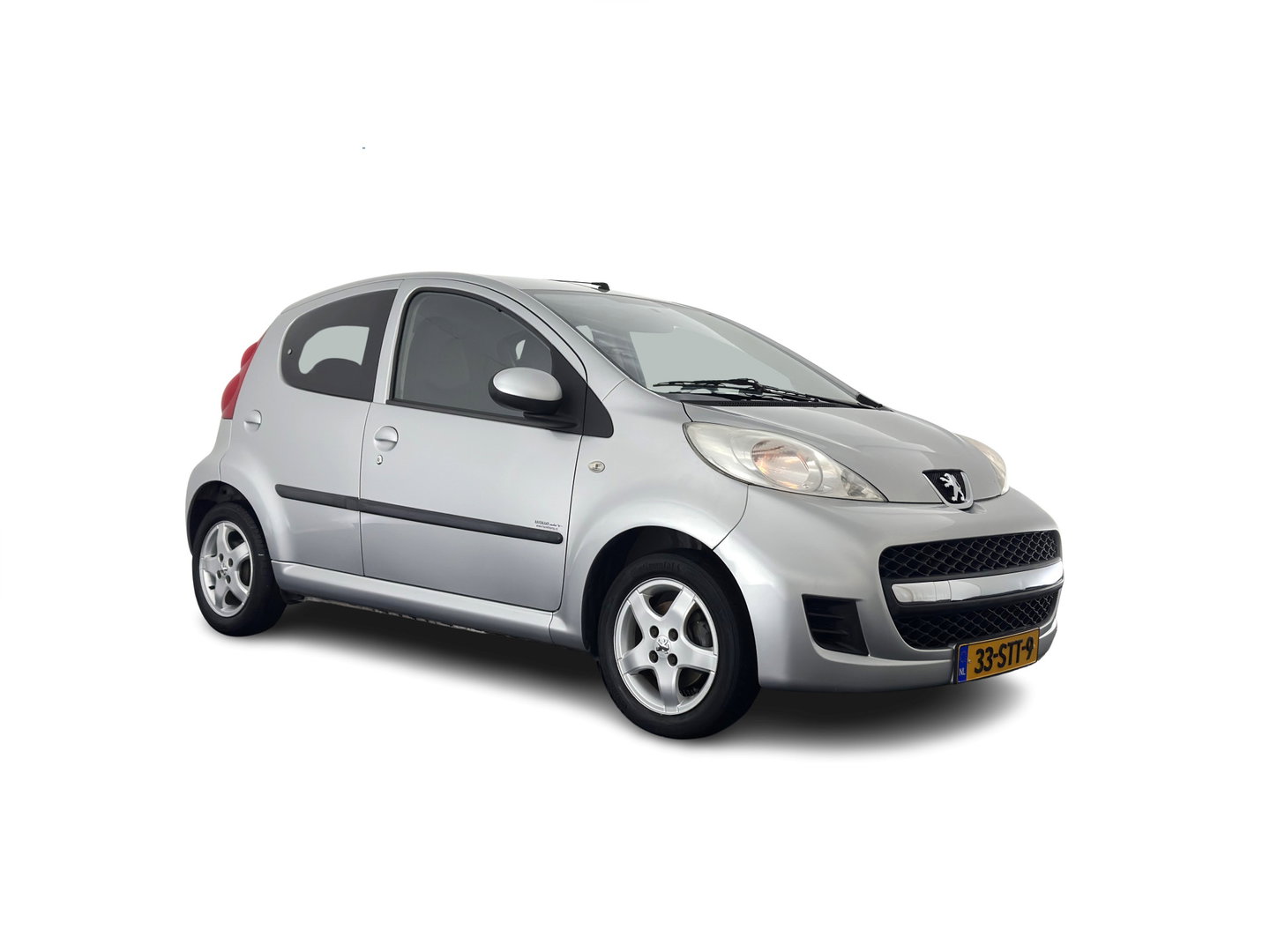 Peugeot 107 1.0-12V Black & Silver *AIRCO | COMFORT-SEATS | RADIO-CD | PRIVACY-GLASS | 14''ALU*