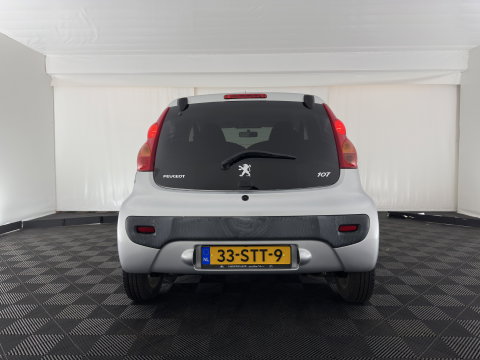 Peugeot 107 1.0-12V Black & Silver *AIRCO | COMFORT-SEATS | RADIO-CD | PRIVACY-GLASS | 14''ALU*